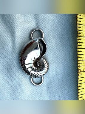 Kovel Sterling Silver Nautilus Shell Topper- Topper Only